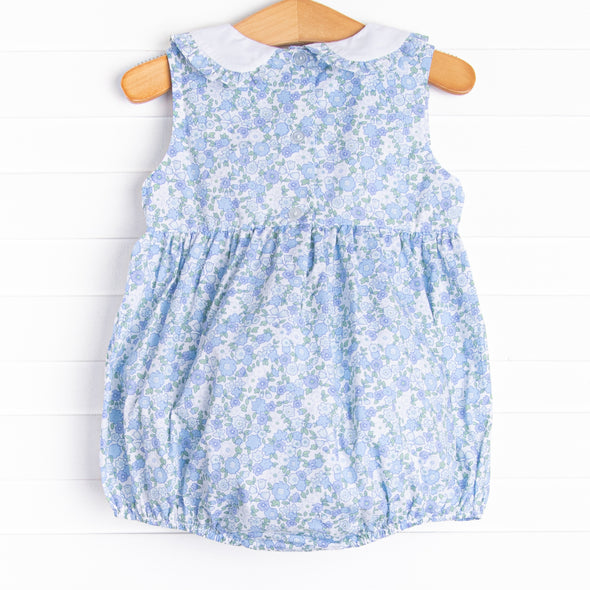 Raleigh Rose Buds Smocked Bubble, Blue