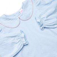 Sweet Pea Stripes Skirt Set, Blue