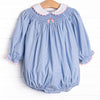 Dancing Shoes Smocked Bubble, Blue