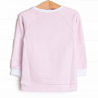 Petite Polka Dot Sweatshirt, Pink