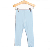 Featured here in blue knit and scalloped edges for your little one's wardrobe.