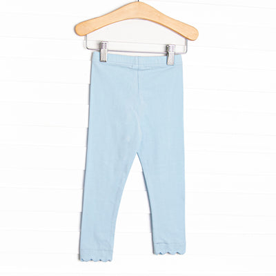 Shelly Scalloped Legging, Blue