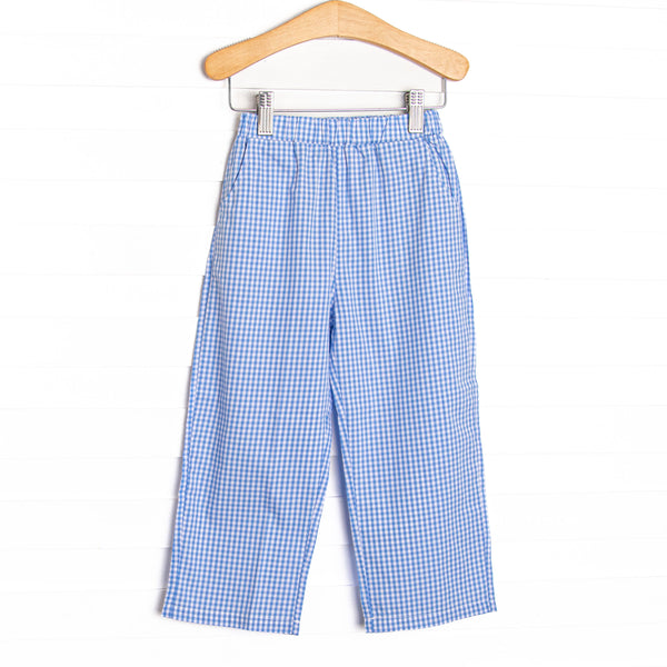  Classic straight pants with pockets that are charming in every way. Featured in 4 gingham colors, 