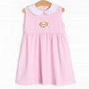 Perfect Pal Applique Dress, Pink Stripe