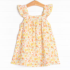 When the Sun Sets Muslin Dress, Yellow