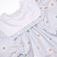 Periwinkle Patched Dress, Blue