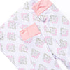 Palm Spring Sprouts Bamboo Pajama Set, Pink