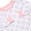 Palm Spring Sprouts Bamboo Pajama Set, Pink