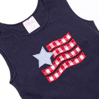 Old Glory Applique Jon Jon, Navy
