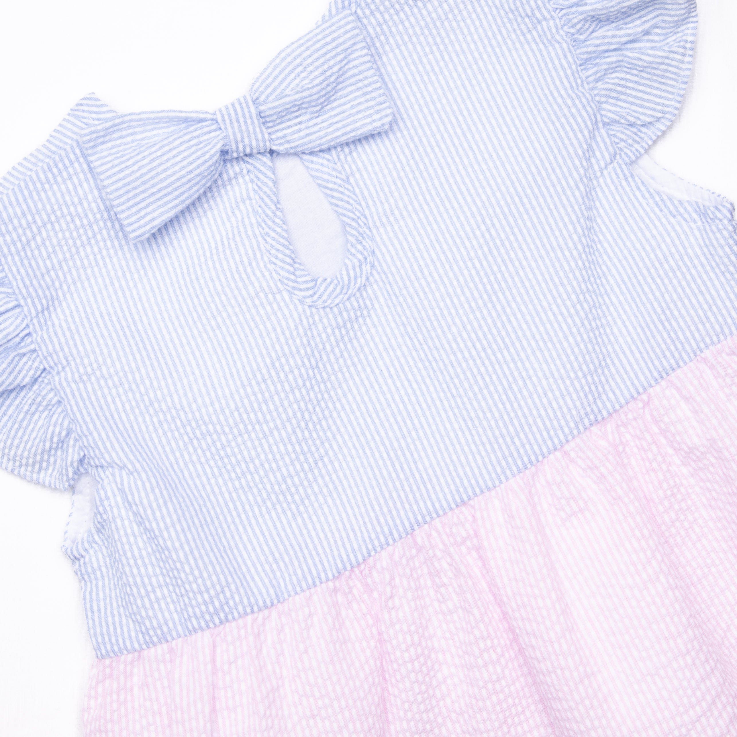 Girl's Cotton Candy Color Block Dress in Blue size 10 | Stitchy Fish Girl's Cotton Candy Color Block Dress in Blue size 10 | Stitchy Fish
