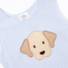 Perfect Pal Applique Jon Jon, Blue Stripe