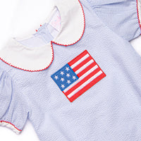 Stars and Stripes Applique Bubble, Blue