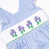 Hydrangea Honey Smocked Dress, Blue