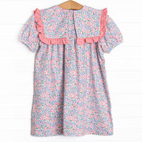 Bibsy Blooms Dress, Pink