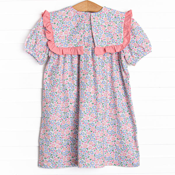 Bibsy Blooms Dress, Pink