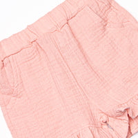 When the Sun Sets Muslin Short Set, Pink