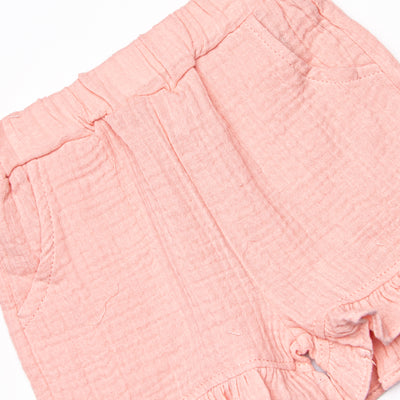 When the Sun Sets Muslin Short Set, Pink