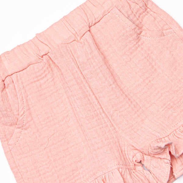 When the Sun Sets Muslin Short Set, Pink