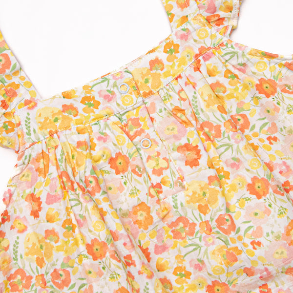 When the Sun Sets Muslin Dress, Yellow