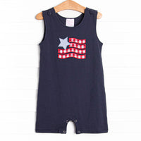 Old Glory Applique Jon Jon, Navy