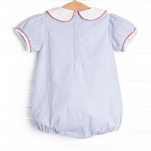 Stars and Stripes Applique Bubble, Blue