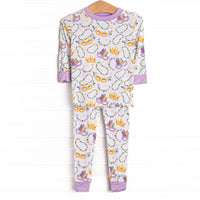 Life of the Mardi Bamboo Pajama Set, Purple