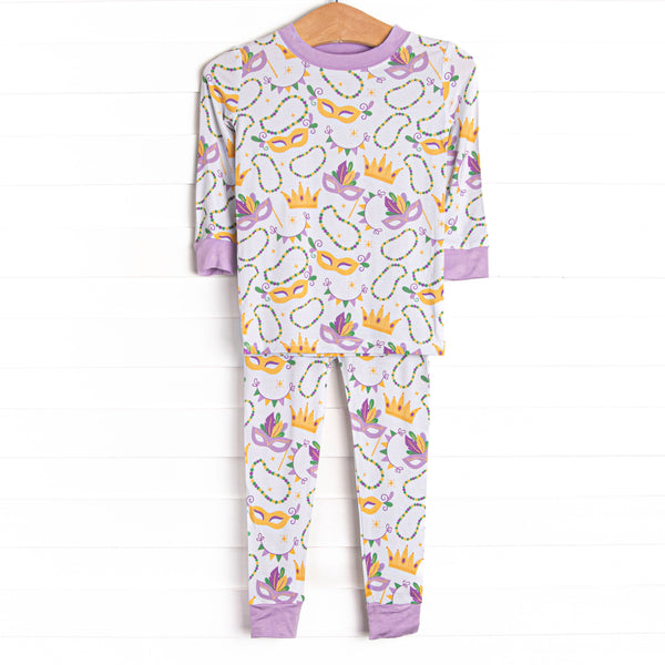 Life of the Mardi Bamboo Pajama Set, Purple