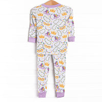 Life of the Mardi Bamboo Pajama Set, Purple