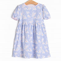 Periwinkle Petals Pocket Dress, Purple
