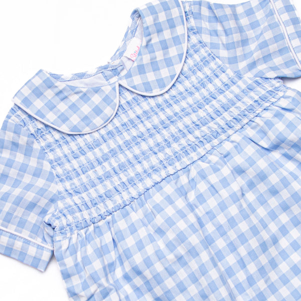 Going Gingham Romper, Blue