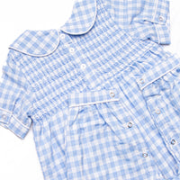 Going Gingham Romper, Blue