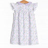 Picking Wildflowers Collared Dress, Purple