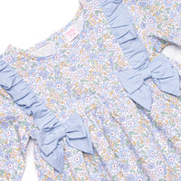 Poppy Fields Side Tie Legging Set, Blue