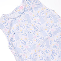 Blue Bunny Trails Diaper Set, Blue