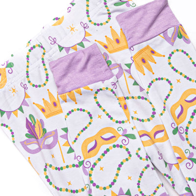 Life of the Mardi Bamboo Pajama Set, Purple