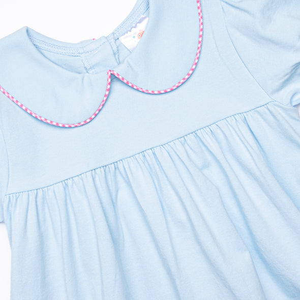 Blue Sky Breeze Applique Dress, Blue