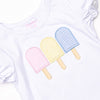 Anything is Popsicle Applique Bloomer Set, Blue Gingham