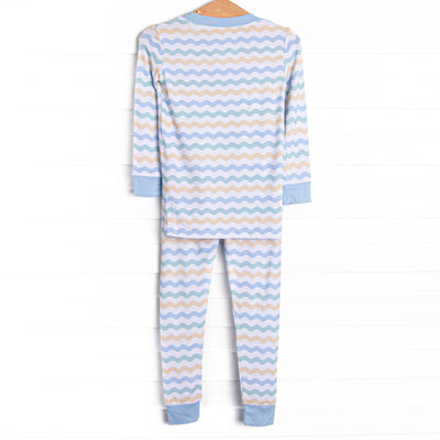 Cozy Current Bamboo Pajama Set, Blue