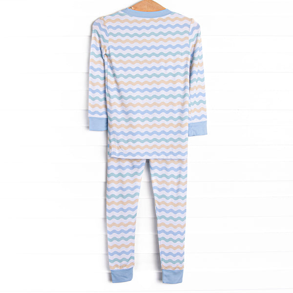 Cozy Current Bamboo Pajama Set, Blue