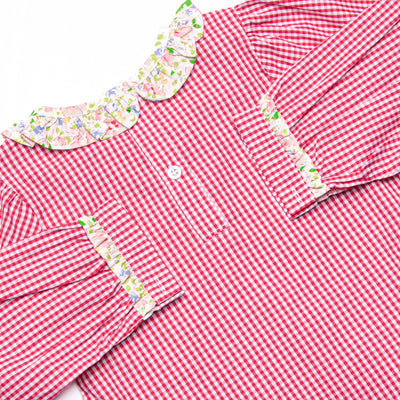 Going Steady Applique Legging Set, Red