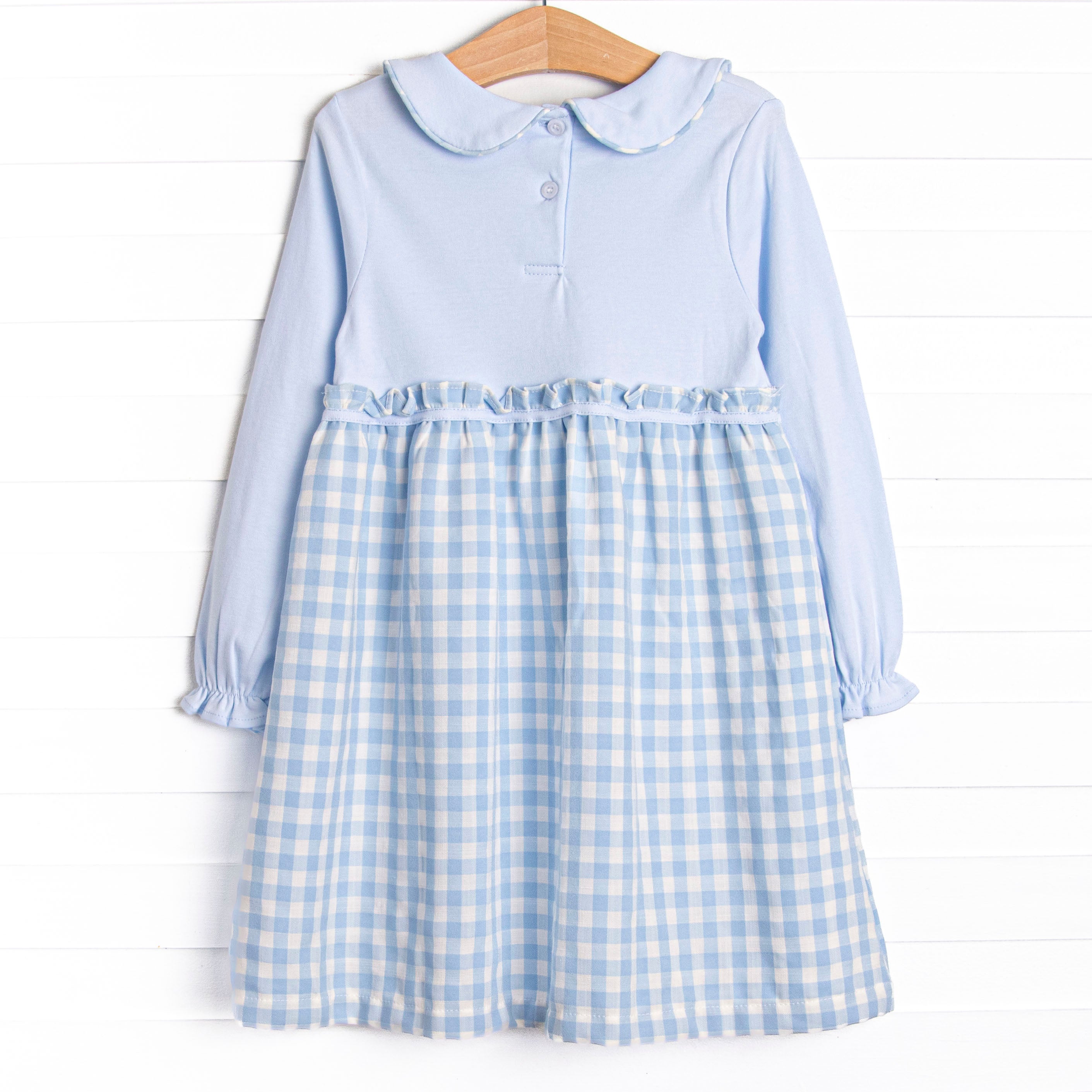 Girl's Ivy Belle Pocket Dress in Blue size 5 | Stitchy Fish Girl's Ivy Belle Pocket Dress in Blue size 5 | Stitchy Fish