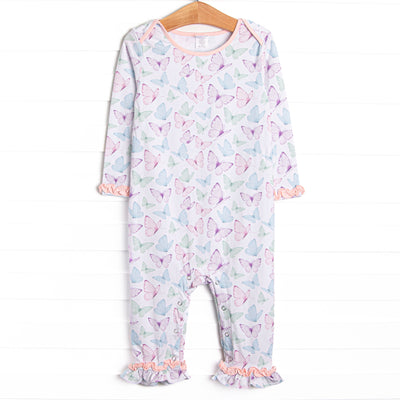 Butterfly Breeze Romper, Pink