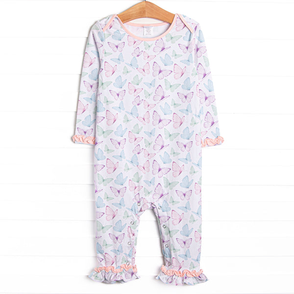Butterfly Breeze Romper, Pink