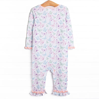 Butterfly Breeze Romper, Pink