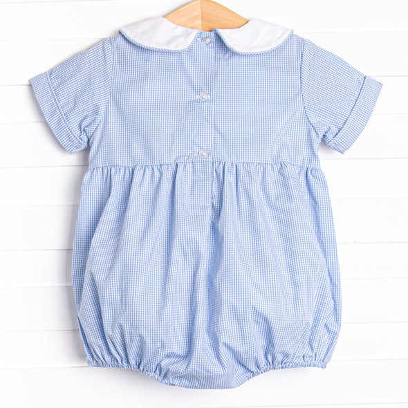 Playdate Puppies Boy Smocked Bubble, Blue