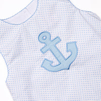 Anchors Aweigh Applique Dress, Blue