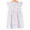 Alphabet Knit Dress, Blue
