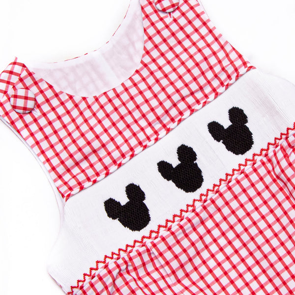 Main Street Classic Smocked Bubble, Red