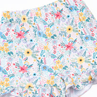 ABC Applique Ruffle Short Set, Pink