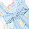 Sprouts of Spring Smocked Bubble, Blue